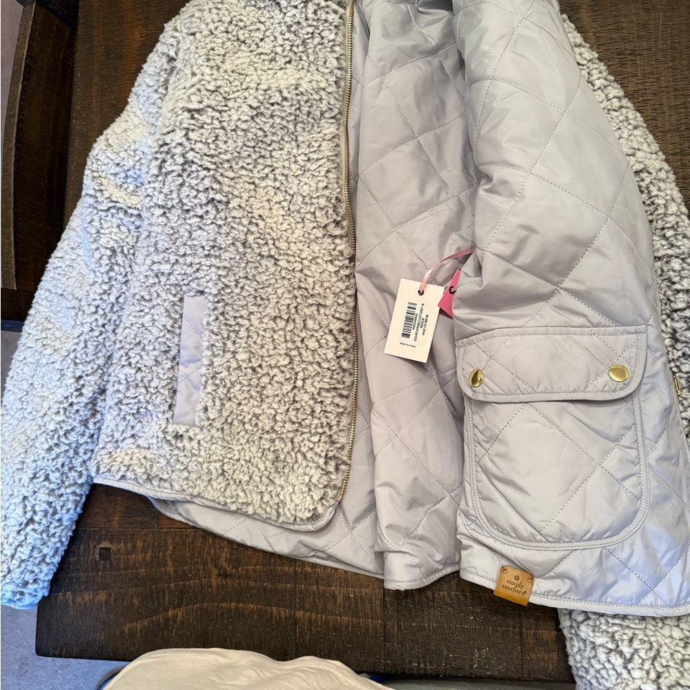 Cozy Gray Simply Southern Reversible Jacket